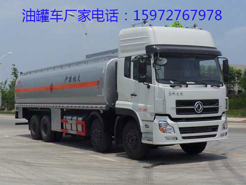 东风天龙前四后八油罐车图片