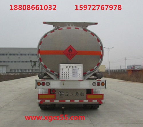 42铝合金半挂油罐车