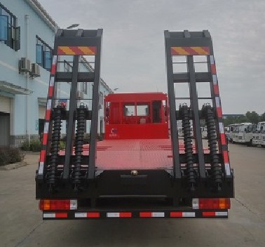 解放悍V前四后八平板拖车