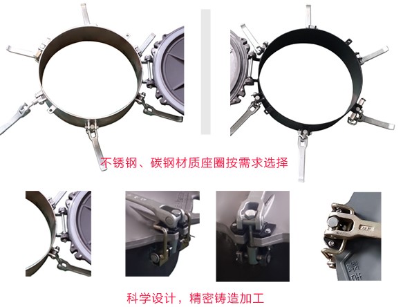 铝合金快开人孔盖性能特点