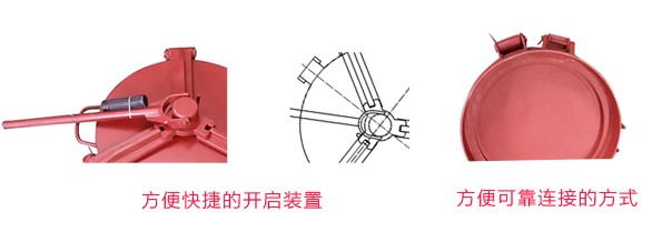 粉罐车外三爪人孔盖性能特点