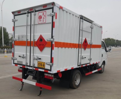 国六东风途逸蓝牌柴油版二类易燃气体厢式车_湖北楚胜汽车