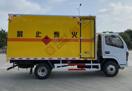 国六东风多利卡D6黄牌4.1米二类易燃气体厢式运输车_湖北楚胜汽车