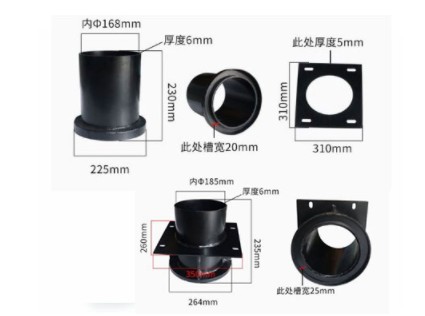 中联洗扫车吸管接管套_扫路车吸管接管_中联环卫车配件