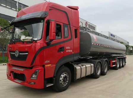 随州力神醒狮牌SLS9400GPG型普通液体运输半挂车