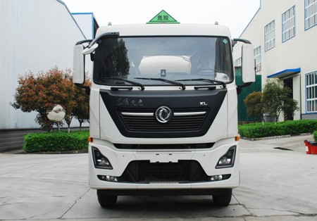 国六东风天龙25.6方双仓油罐车