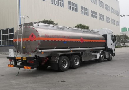 国六东风柳汽30.6方铝合金运油车