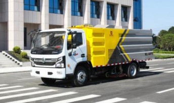 国六东风大多利卡中置吸尘车_凯力风牌KLF5120TXCE6型吸尘车