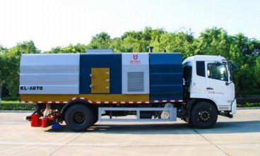 国六东风天锦后置吸尘车_凯力风牌KLF5180TXCD6型吸尘车