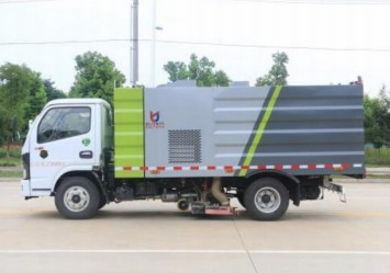 国六东风小多利卡中置吸尘车_凯力风牌KLF5070TXCE6型吸尘车