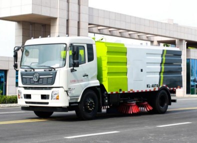 国六东风天锦扫路车_程力威牌CLW5180TSLD6型扫路车