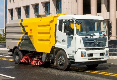 国六东风天锦扫路车_凯力风牌KLF5180TSLD6型扫路车