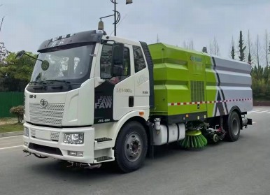 国六解放J6洗扫车_程力威牌CLW5180TXSC6型洗扫车