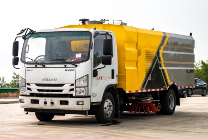 国六庆铃五十铃KV100洗扫车_程力威牌CLW5080TXSQ6型洗扫车