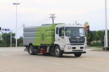 国六东风天锦洗扫车_凯力风牌KLF5180TXSD6型洗扫车