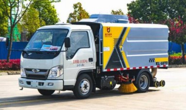 国六福田小卡之星2洗扫车_凯力风牌KLF5040TXSB6型洗扫车