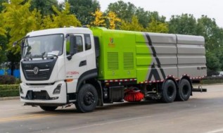 国六东风天龙后双桥洗扫车_凯力风牌KLF5250TXSD6型洗扫车