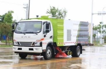 国六江淮骏铃洗扫车_凯力风牌KLF5120TXSH6型洗扫车