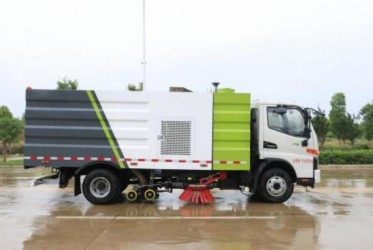 国六江淮骏铃洗扫车_凯力风牌KLF5120TXSH6型洗扫车