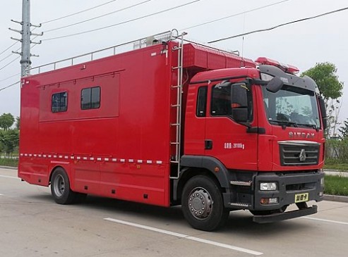 重汽汕德卡野外自行式炊事车_重汽汕德卡后勤保障应急餐车
