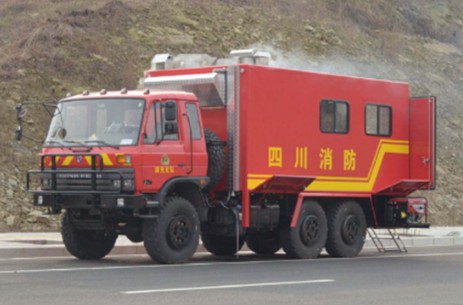 东风六驱消防饮食保障车_东风六驱消防炊事车