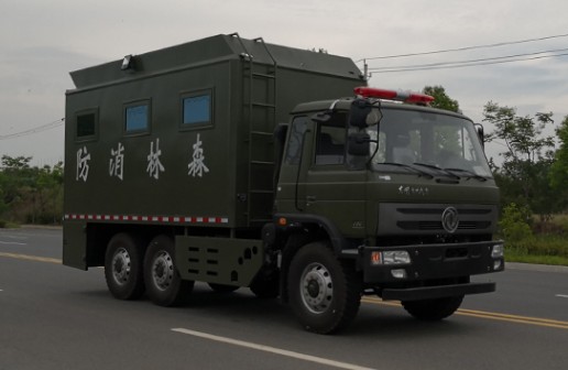 东风民用六驱餐厨车_东风六驱自行式炊事车