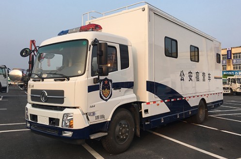 东风天锦24人公安消防宿营车_东风天锦宿营车