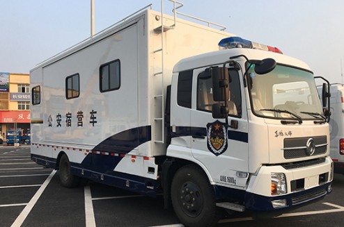 东风天锦24人公安消防宿营车_东风天锦宿营车