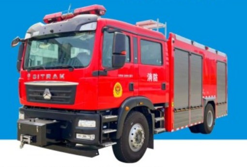 重汽汕德卡压缩空气泡沫消防车_BLT5180GXFAP60/S6X型压缩空气泡沫消防车