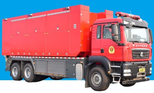 重汽汕德卡自装式消防车_BLT5210TXFZX80/JY-S6型自装式消防车