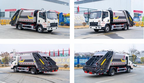 7方重汽豪沃压缩垃圾车_凯力风牌KLF5070ZYSZ6型压缩式垃圾车