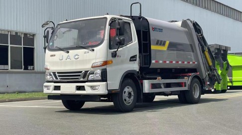10.5方江淮骏铃V7压缩垃圾车_凯力风牌KLF5120ZYSH6型压缩式垃圾车