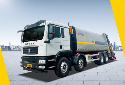 26方重汽汕德卡前四后八压缩垃圾车_凯力风牌KLF5310ZYSZ6型压缩式垃圾车