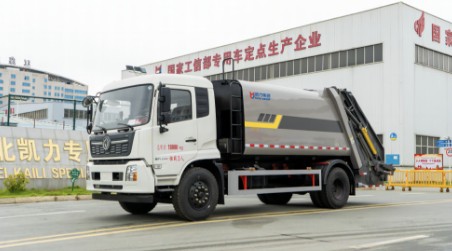 16方东风天锦压缩垃圾车_凯力风牌KLF5181ZYSD6型压缩式垃圾车