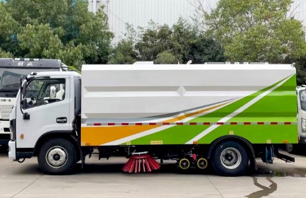 东风凯普特纯电动洗扫车_程力牌CL5090TXSBEV型纯电动洗扫车