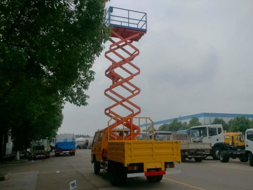 10米江铃顺达双排高空平台升降车_10米剪叉式升降平台高空作业车