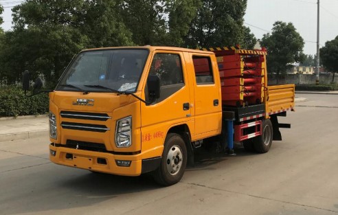 10米江铃顺达双排高空平台升降车_10米剪叉式升降平台高空作业车