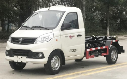 福田祥菱V1勾臂垃圾车_帝王环卫牌HDW5035ZXXB6型车厢可卸式垃圾车