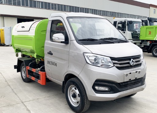 河北长安(后单轮)勾臂垃圾车_帝王环卫牌HDW5031ZXXS6型车厢可卸式垃圾车