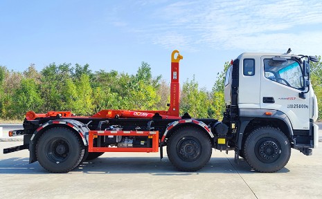 20T吨福田瑞沃大金刚ES7小三轴勾臂垃圾车_HDW5253ZXXBJ6型车厢可卸式垃圾车