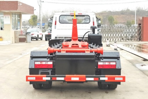12吨南骏蓝牌勾臂垃圾车_帝王环卫牌HDW5045ZXXNJ6型车厢可卸式垃圾车
