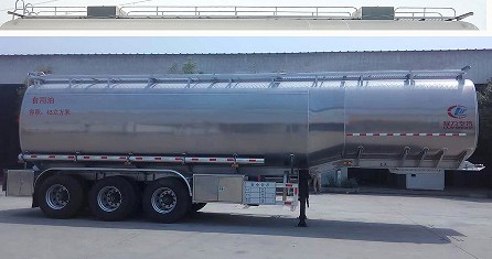 程力威牌CLW9400GSYLV型铝合金食用油运输半挂车