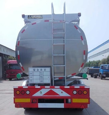 程力威牌CLW9400GSYLV型铝合金食用油运输半挂车