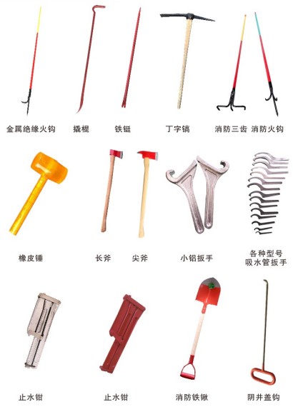 消防车随车工具_消防车随车器材清单_消防扳手_水带卷盘机_水带背架