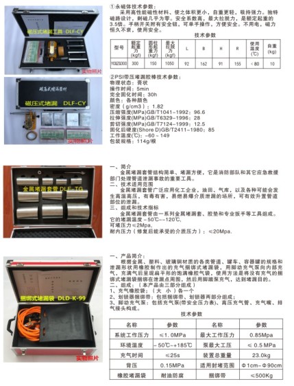 消防堵漏工具_消防堵漏套管_消防堵漏袋_消防堵漏枪