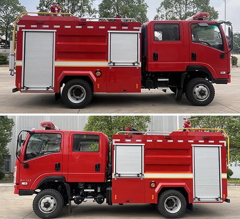 东风四驱森林消防车_楚胜牌CSC5090GXFSG35/E6型水罐消防车
