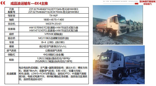 8X4成品油运输车
