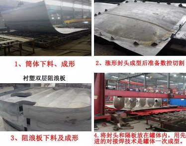 钢衬塑槽罐车生产工艺流程介绍