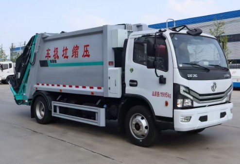 东风多利卡压缩垃圾车_9.3方压缩垃圾车_程力牌CL5120ZYS6AQC型压缩式垃圾车