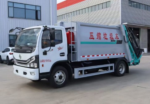 东风多利卡压缩垃圾车_9.3方压缩垃圾车_程力牌CL5120ZYS6AQC型压缩式垃圾车